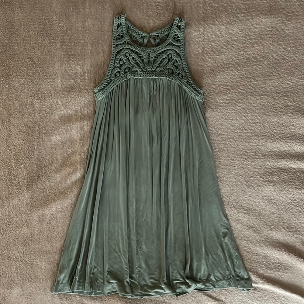 Sage Green Swing Dress